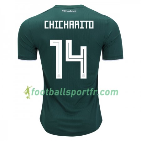 Tenue Mexique Chicharito 14 Domicile Coupe du monde 2018 Maillot de Foot